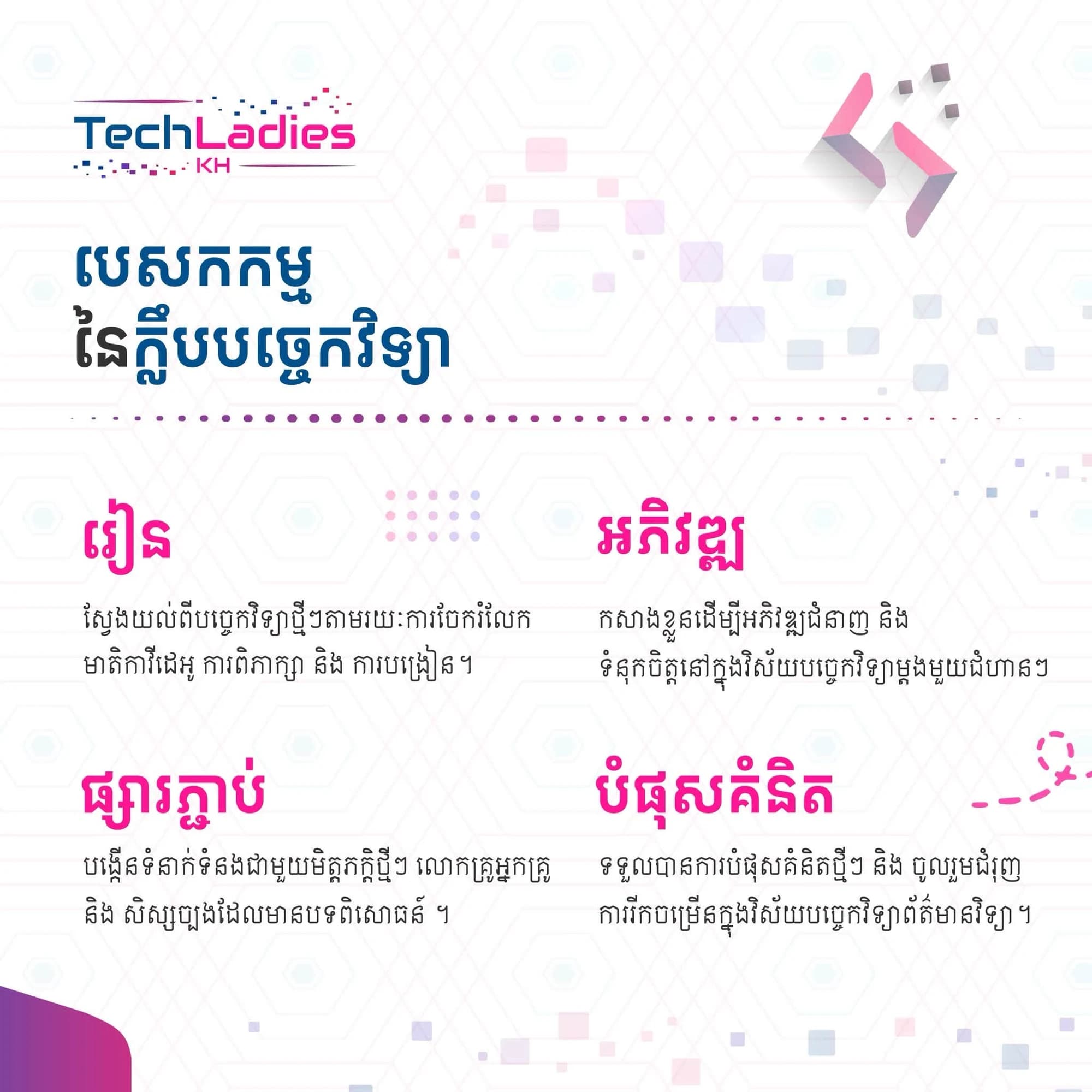 TechLadies KH club activities