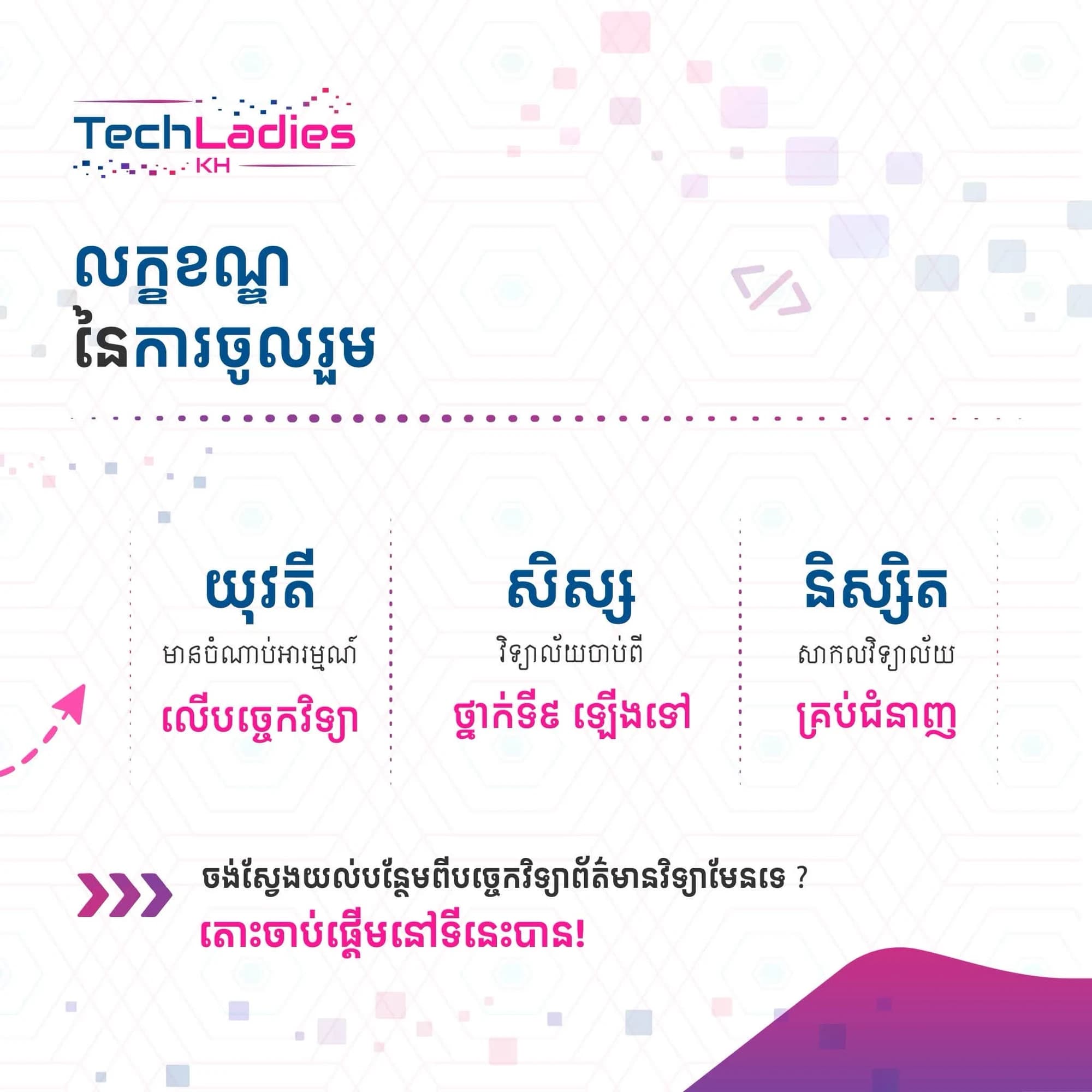 Who can join TechLadies KH